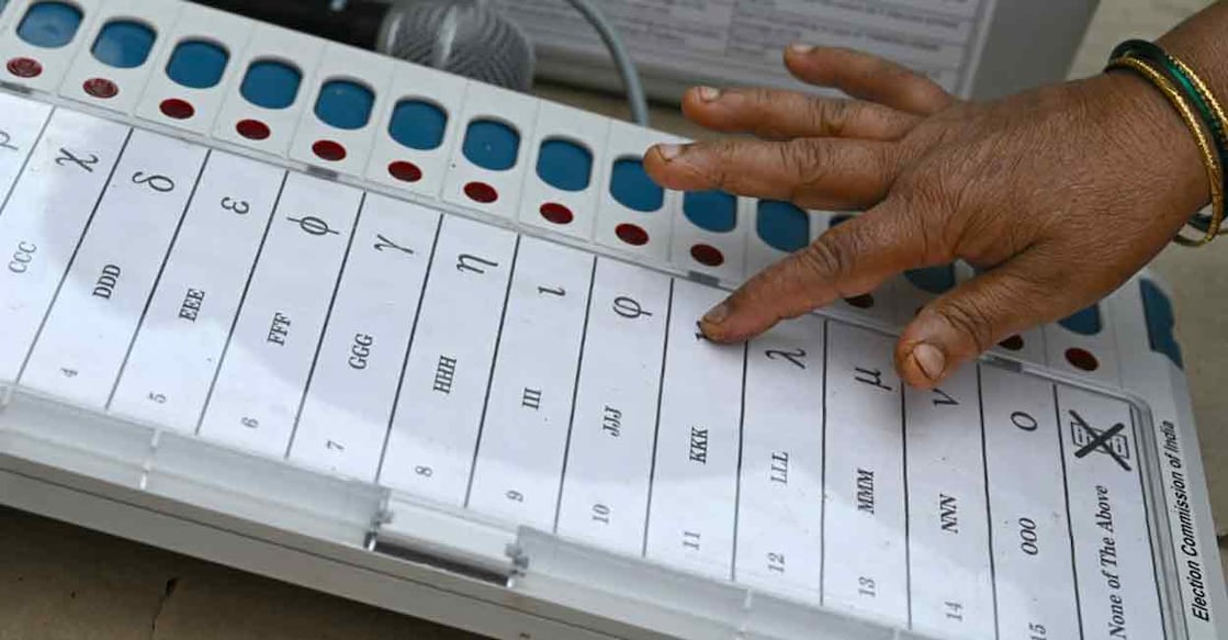 voting machine A Constitutional amendment Bill will have to be introduced in the Parliament amending Article 83 (Duration of Houses of Parliament) and Article 172 (Duration of State Legislatures). Photo: AFP